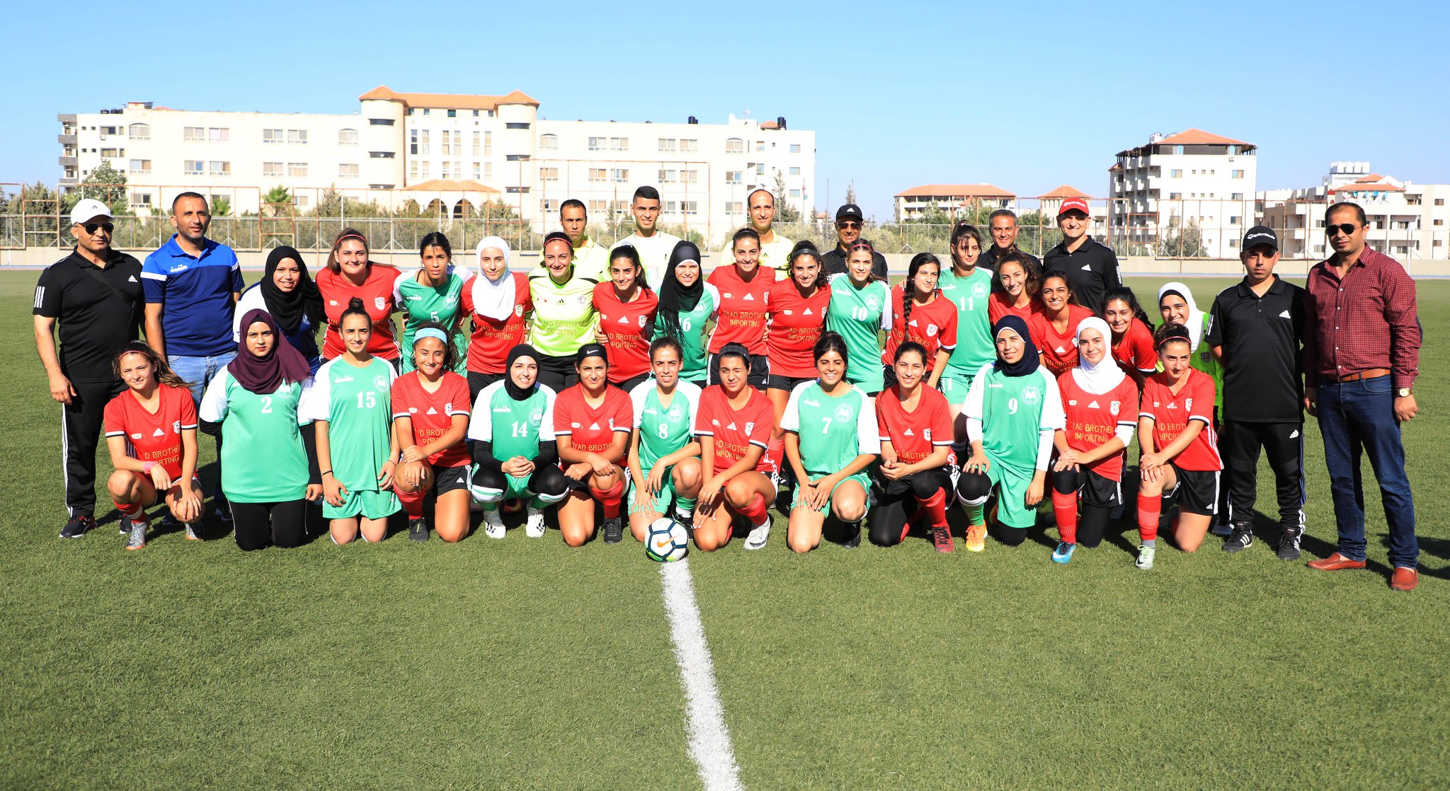 مباراة بين منتخب الجامعة ومنتخب الجالية الفلسطينية في الولايات المتحدة الامريكية