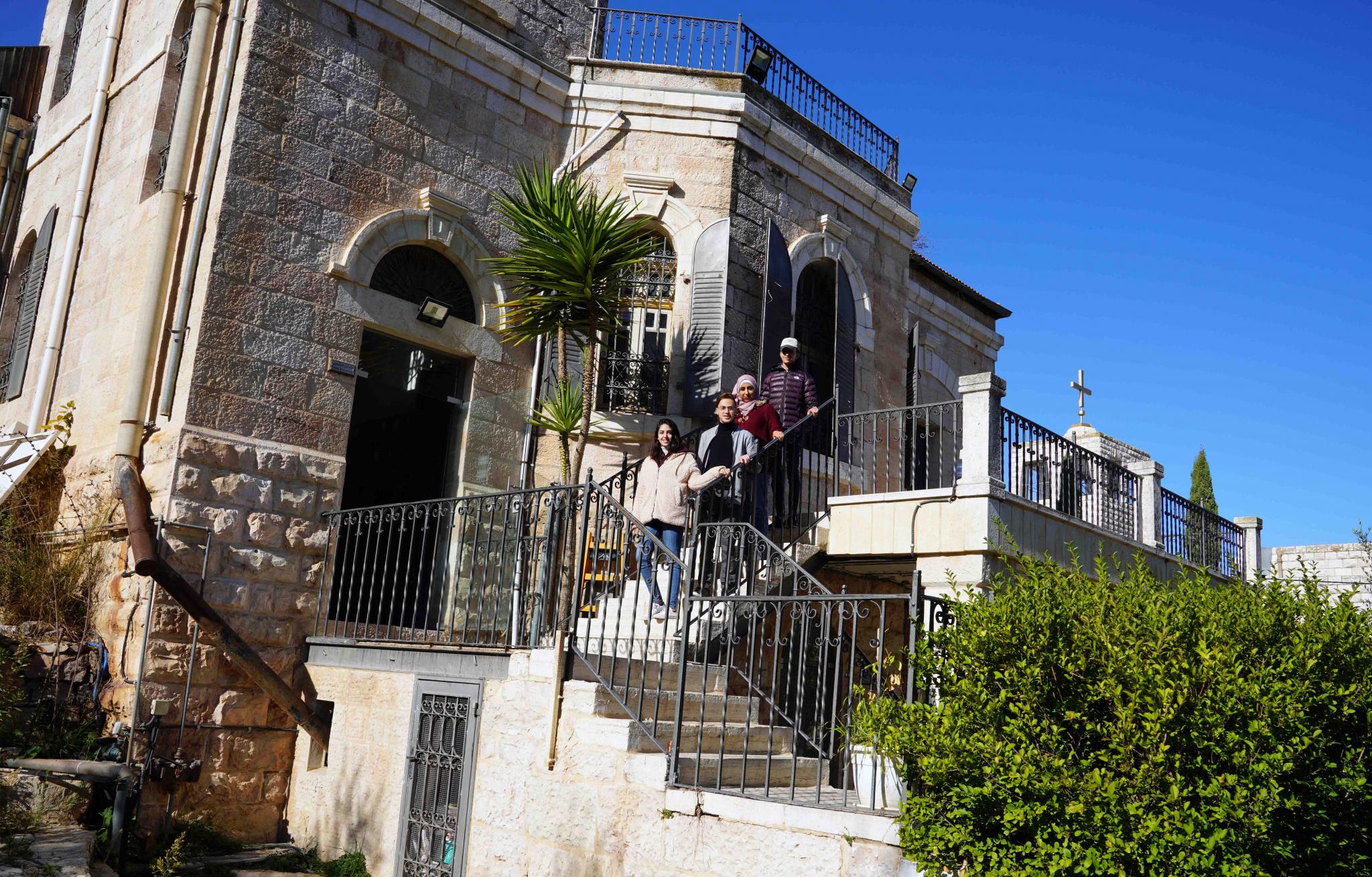 Interior Architecture Students in a Field Trip to Khalil Sakakini Cultural Center