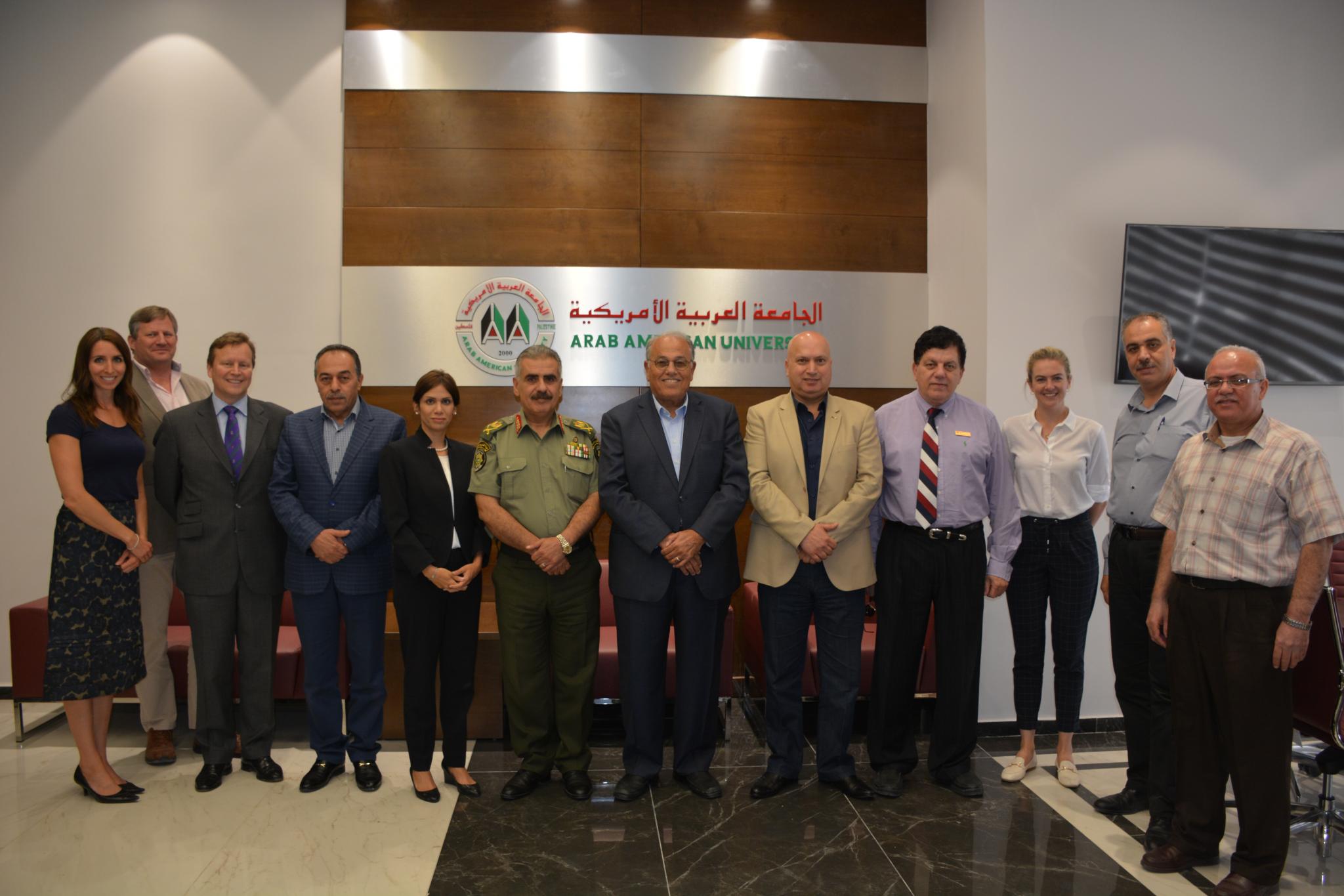 Group picture for both the university delegation and the Ministry of Interior delegation