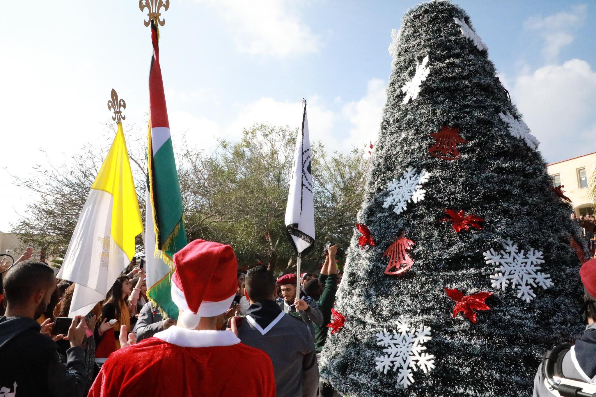 Lighting the Christmas Tree at the University