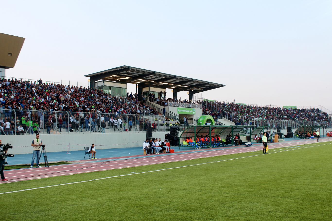 مباراة المنتخب الوطني الفلسطيني والمنتخب المالديفي على ستاد الجامعة العربية الامريكية الدولي