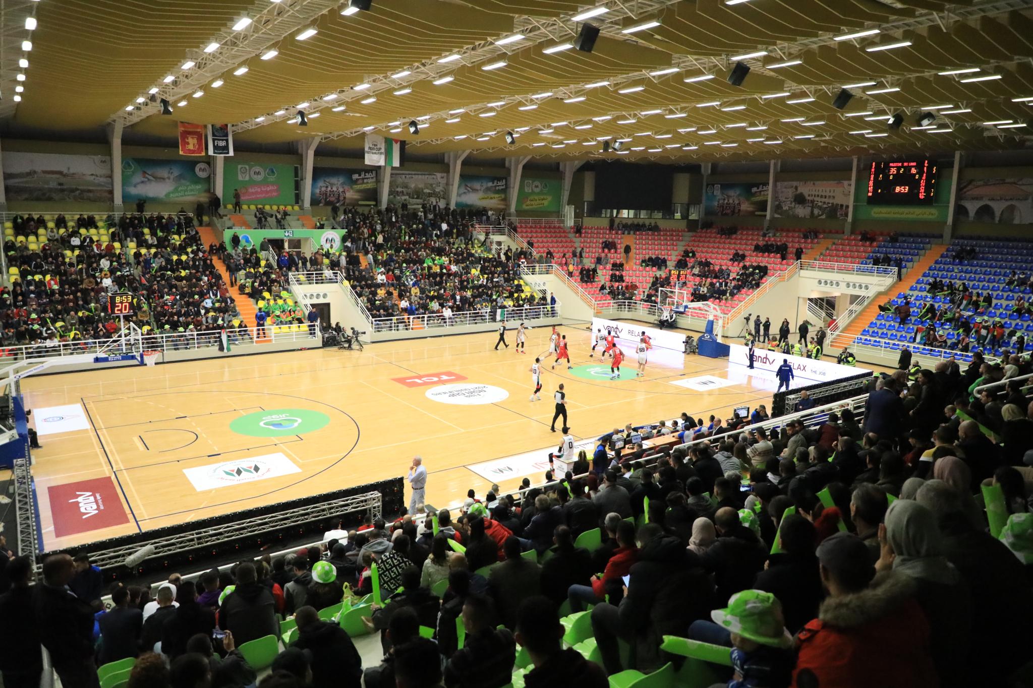 AAUP Hosted the International Basketball Game between the Palestinian Team and Sri Lanka Team among Asia Basketball Qualifiers 