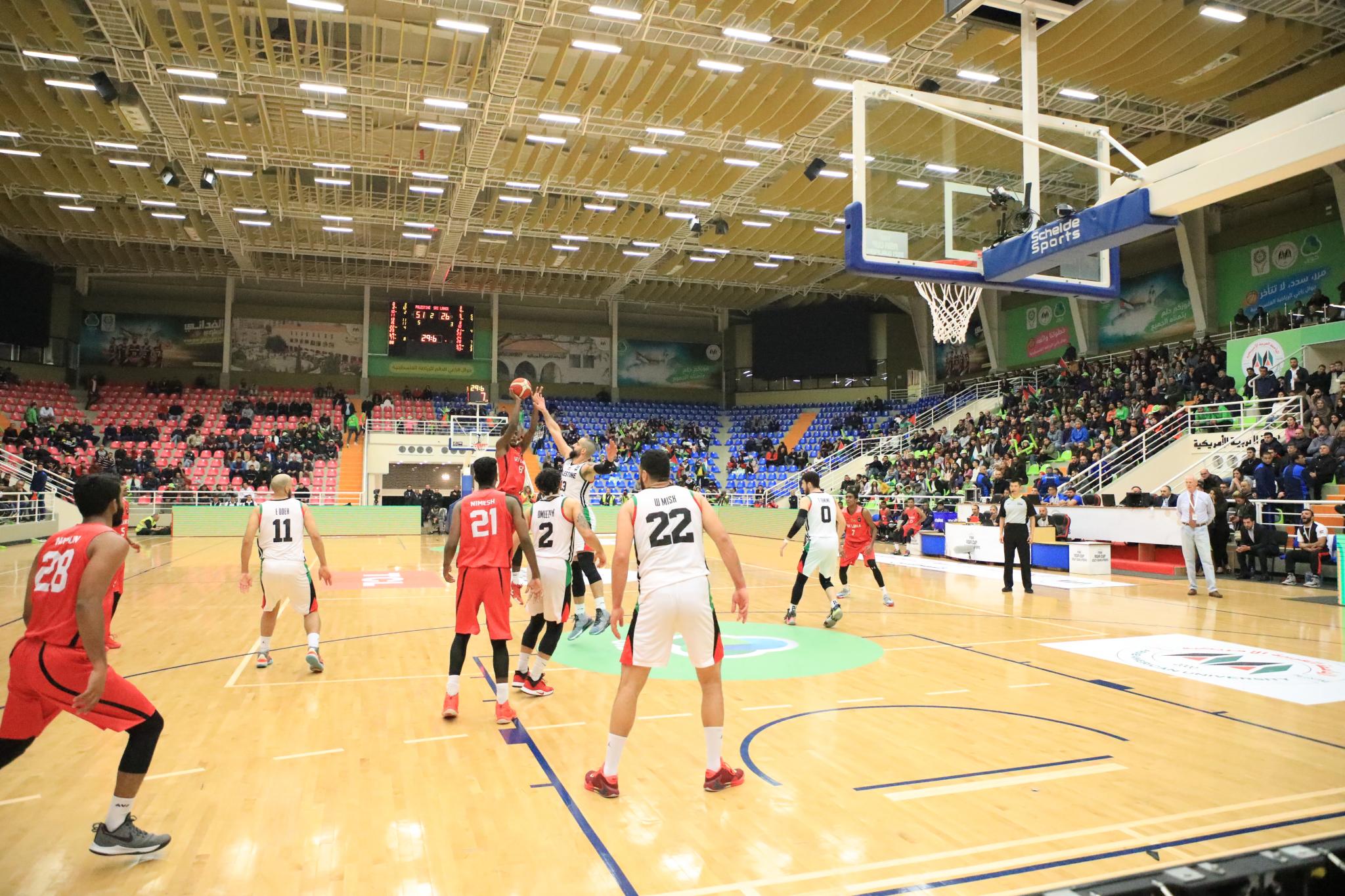 AAUP Hosted the International Basketball Game between the Palestinian Team and Sri Lanka Team among Asia Basketball Qualifiers 