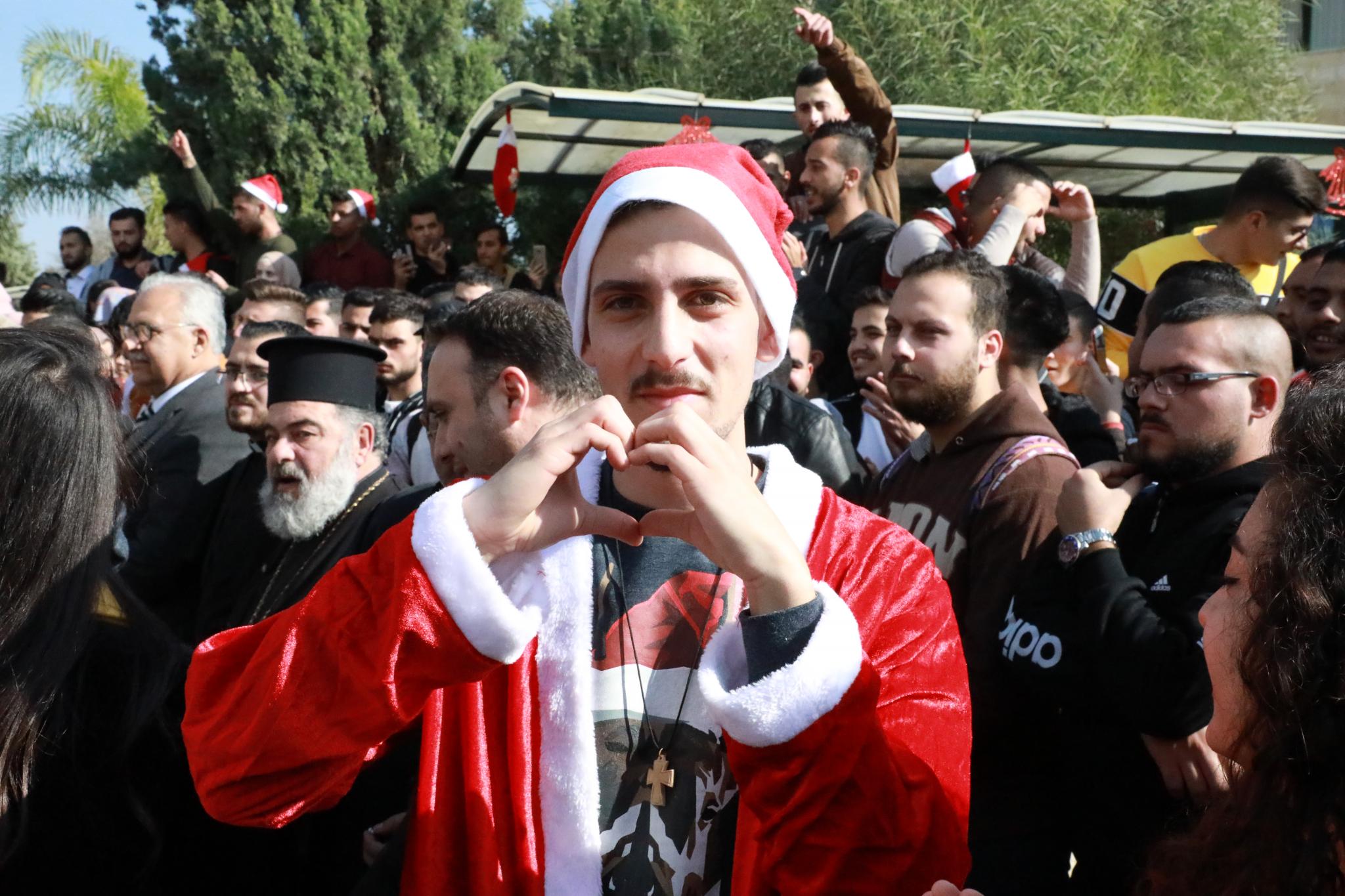 Lighting the Christmas Tree at the University