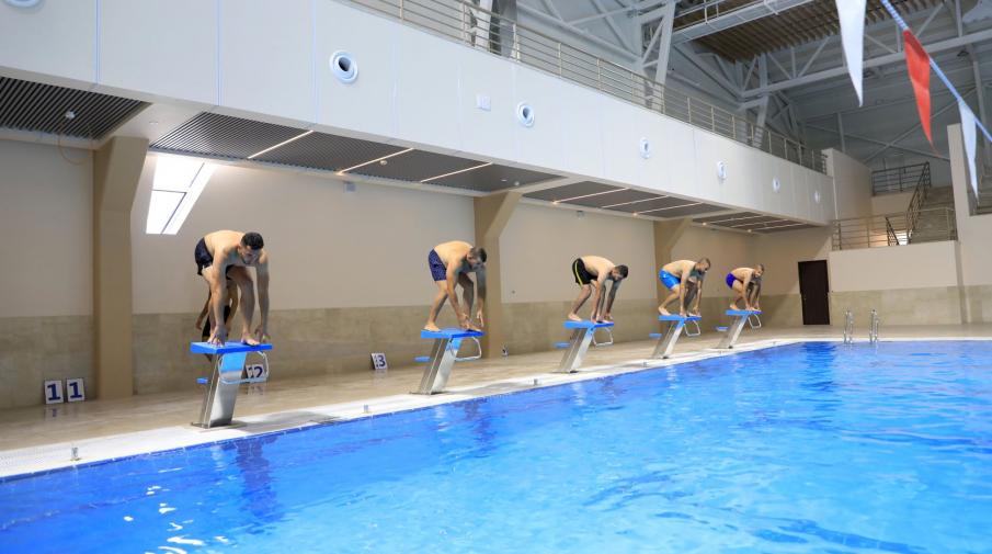 The half-Olympic swimming pool – Arab American University