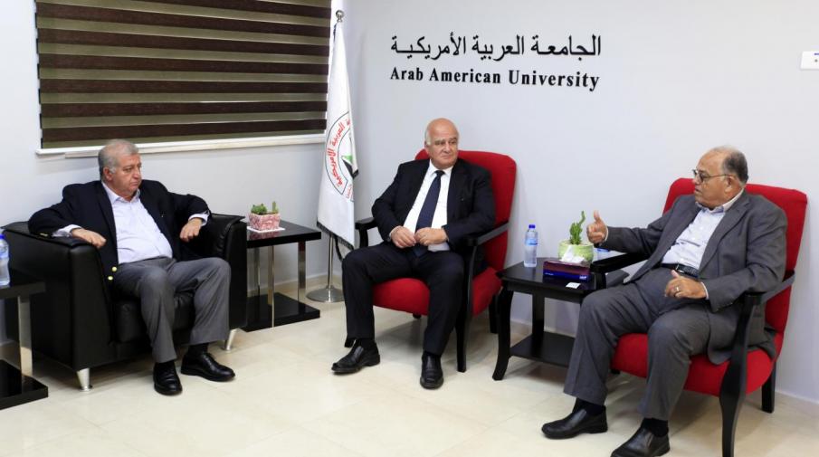 Welcoming the Palestinian Bar President in the Northern district Mr. Khalid Zoubi