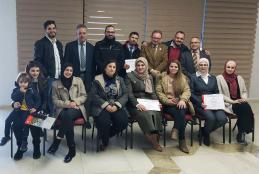 Graduation of the participants in the courses that the Continuing Education Center in AAUP organized