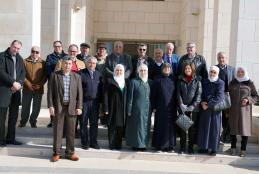 A delegation from the Faculty of Science from Al-Najah University visits the University