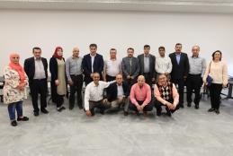 A lecture in the Arab American University, Ramallah Campus, to finalize the establishment of a research center for water and climate change