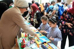 Part of the educational tools exhibition 