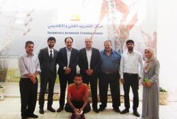 University delegation visiting the academic and professional Training Center for Jerusalem Electricity Company, Jericho