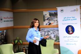 AAUP Hosts the TV Presenter in Al Jazeera, Ms. Salma AL Jamal to Give a Training Course About TV Broadcasting for Arabic Language and Media Students