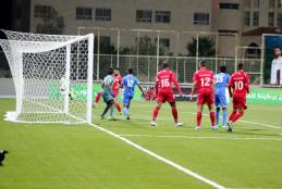 مباراة المنتخب الوطني الفلسطيني والمنتخب المالديفي على ستاد الجامعة العربية الامريكية الدولي