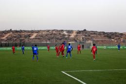 مباراة المنتخب الوطني الفلسطيني والمنتخب المالديفي على ستاد الجامعة العربية الامريكية الدولي