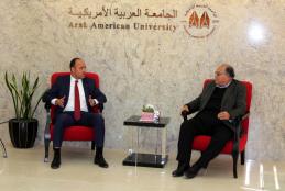 Palestine Embassador to the United States Dr. Hussam Zamlat Visits the University