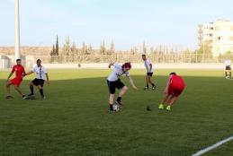 During the British Football Team Visit for Palestine