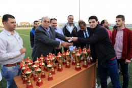 Honoring Winners in Universities Championship in Chess, Tennis and Karate