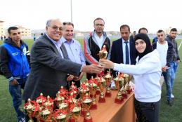 Honoring Winners in Universities Championship in Chess, Tennis and Karate