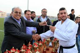 Honoring Winners in Universities Championship in Chess, Tennis and Karate