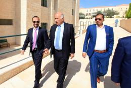 General Major Rajoub during his participation in a workshop to develop Palestinian sports