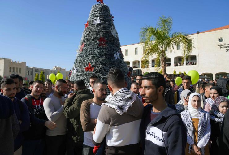 The Ceremony of Lightening the Christmas Tree in AAUP