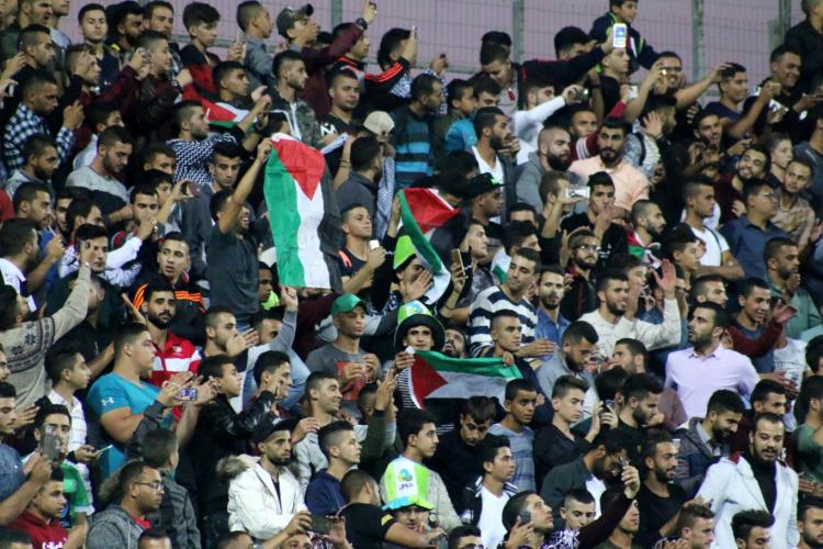 مباراة المنتخب الوطني الفلسطيني والمنتخب المالديفي على ستاد الجامعة العربية الامريكية الدولي