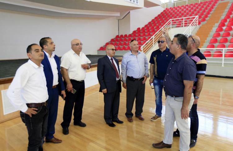 President of the Palestinian Basketball Federation and Members Visits the University