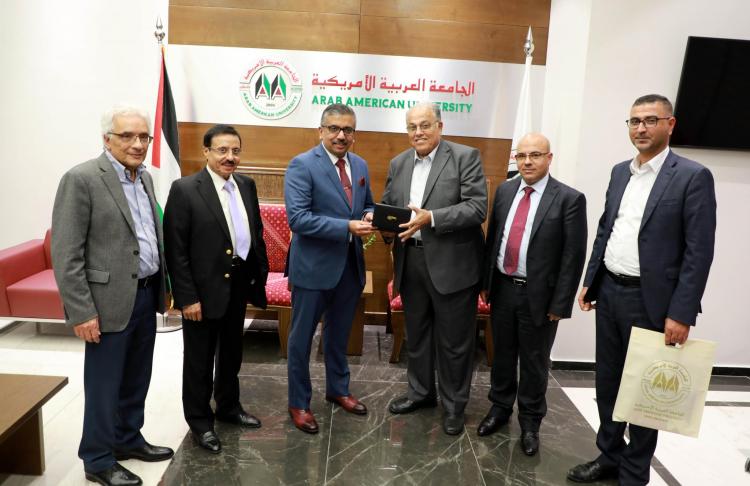 The Representative of the Republic of India to Palestine Anish Rajan Visits the University