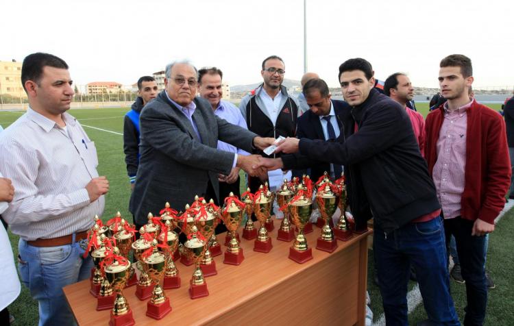 Honoring Winners in Universities Championship in Chess, Tennis and Karate