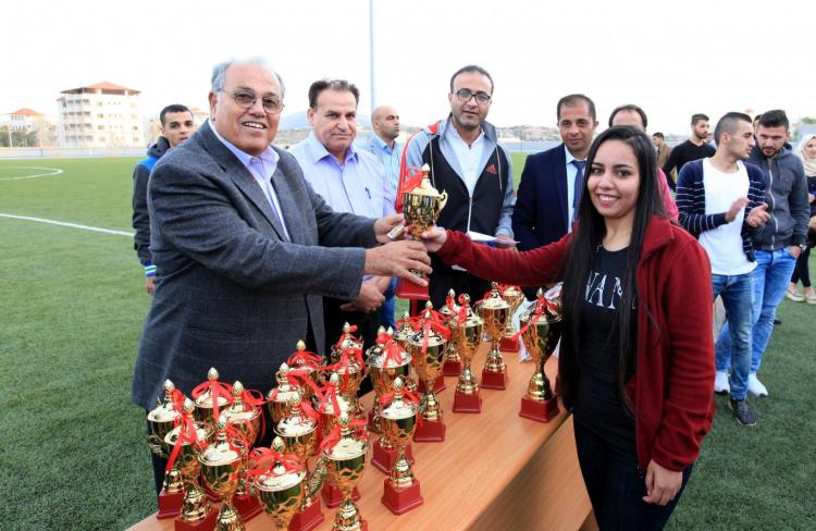 Honoring Winners in Universities Championship in Chess, Tennis and Karate