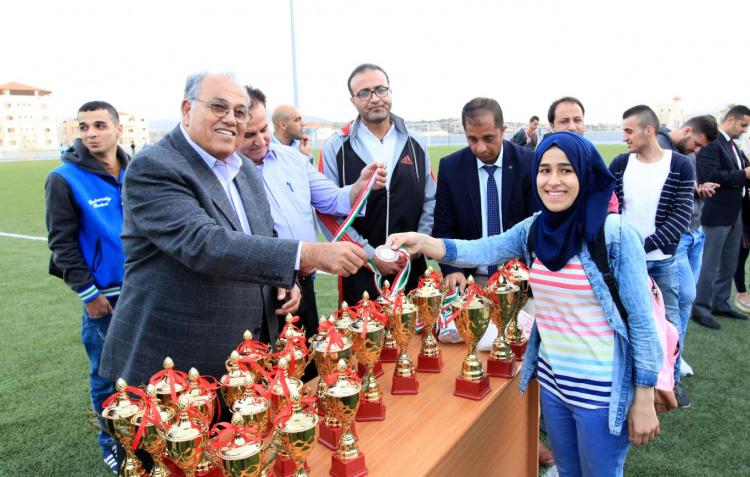 Honoring Winners in Universities Championship in Chess, Tennis and Karate