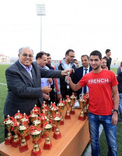 Honoring Winners in Universities Championship in Chess, Tennis and Karate