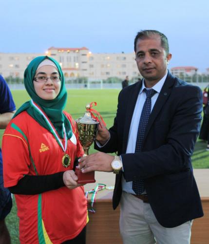 Honoring Winners in Universities Championship in Chess, Tennis and Karate