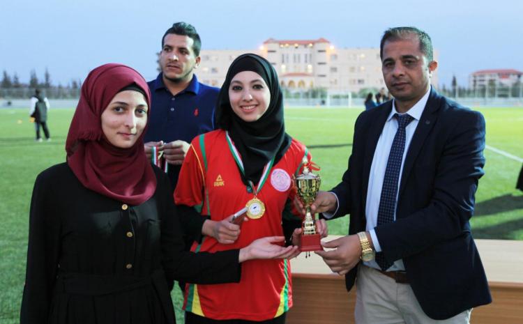 Honoring Winners in Universities Championship in Chess, Tennis and Karate